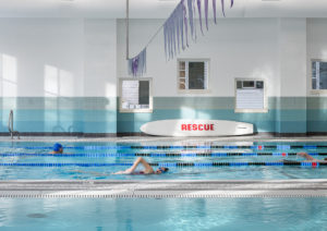 Lap swimming in the Aquatic Center